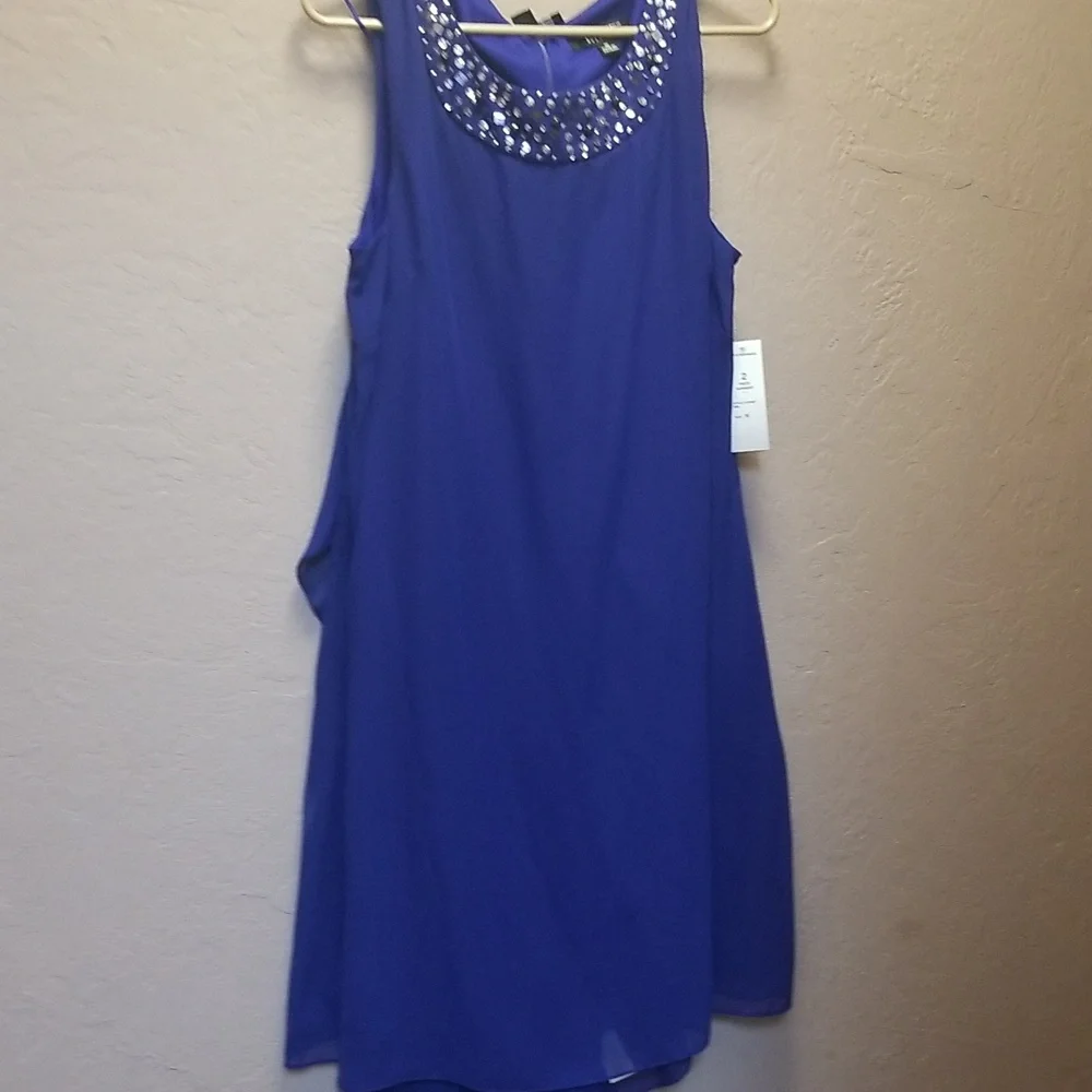💥60% OFF IGNITE EVENINGS💥 Sz 16, Iris Blue 2 pc.Formal, NWT, Rhinestones #2507 - Picture 2 of 7
